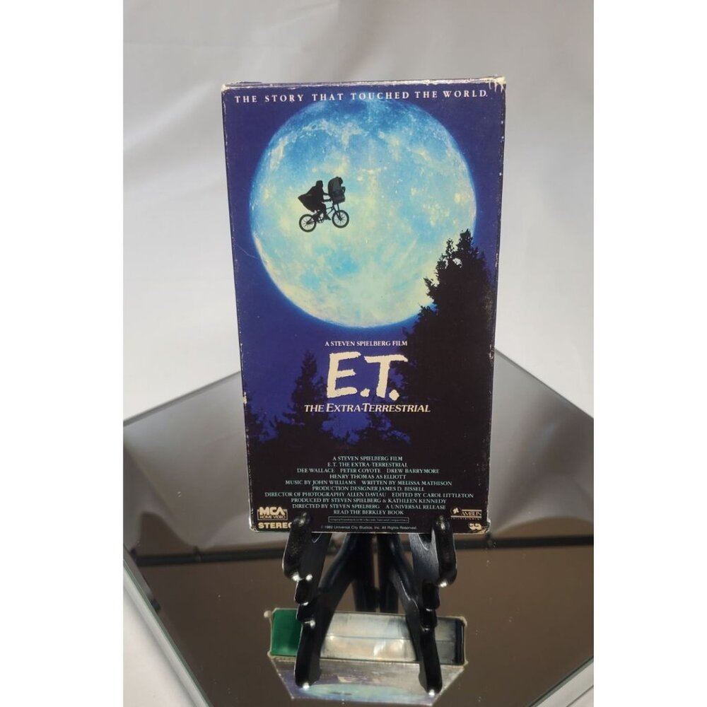 E.T The Extra Terrestrial VHS Tape Movie Steven Spielberg Film RARE